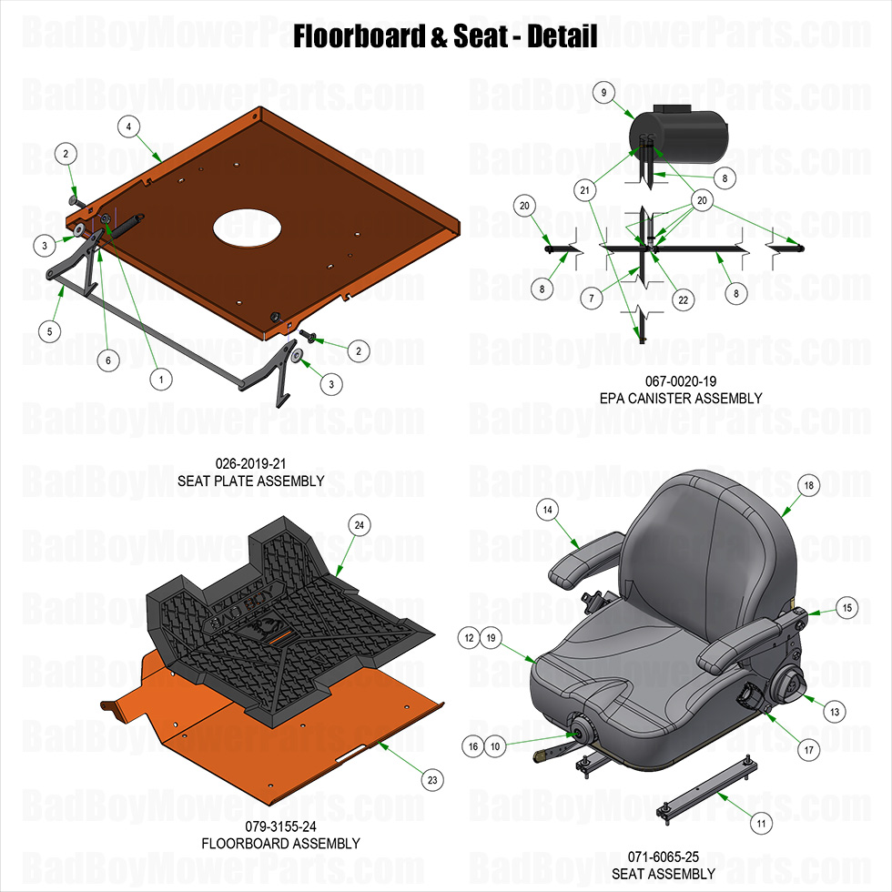 2025 Rebel & Rebel X - Floorboard & Seat - Detail